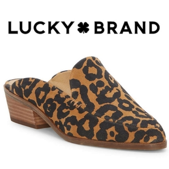 Lucky Brand Shoes - NWB Lucky Brand Margret Animal Print Mules